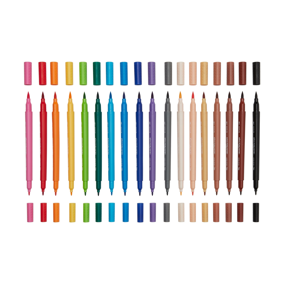 set van 18 stiften met 2 punten - color together