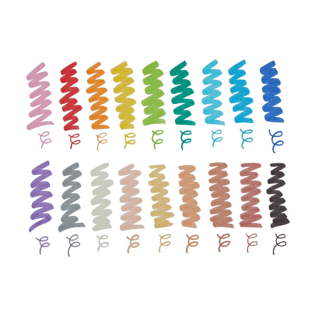 set van 18 stiften met 2 punten - color together