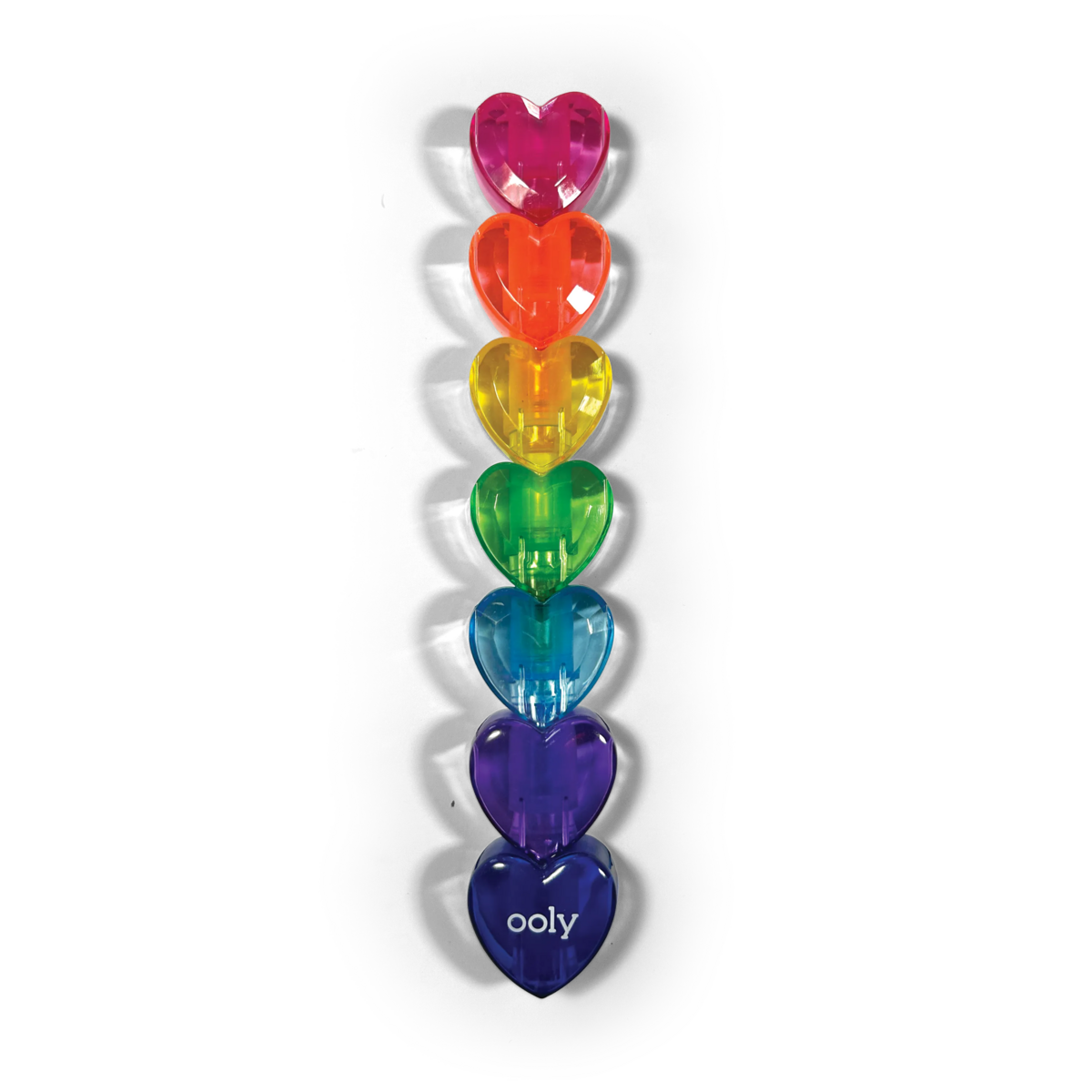 heart stacks - 6 stapelbare markeerstiften