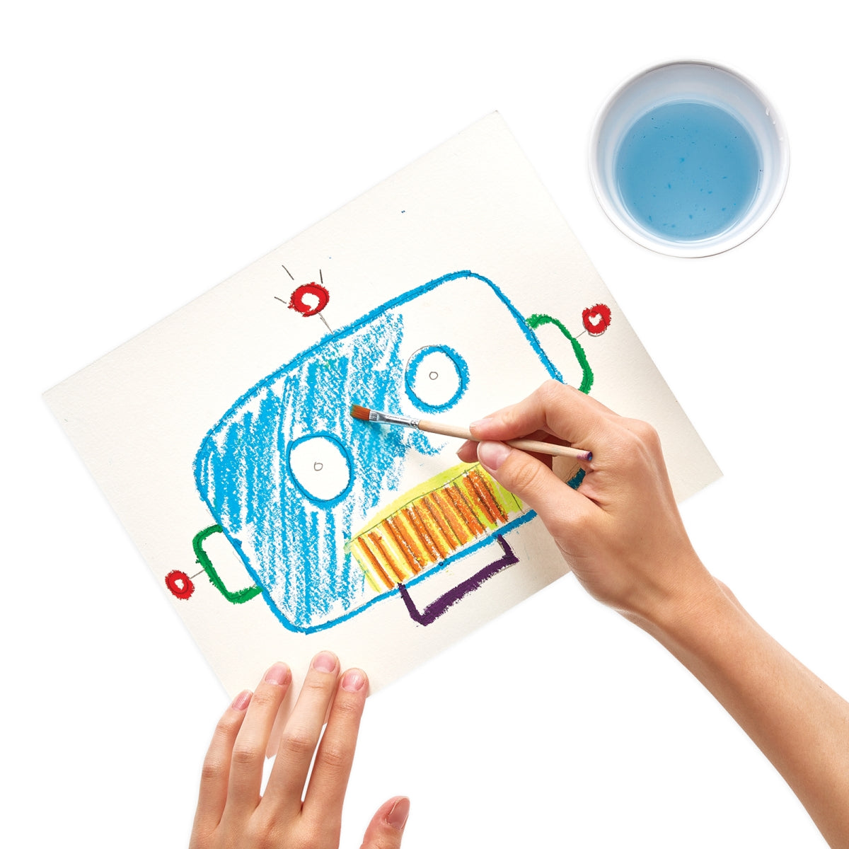 smooth stix - set van 6 aquarelkrijtjes
