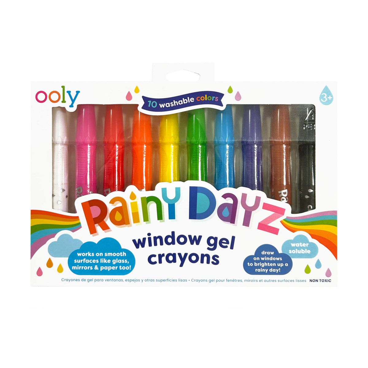 rainy days - set van 10 raamstiften
