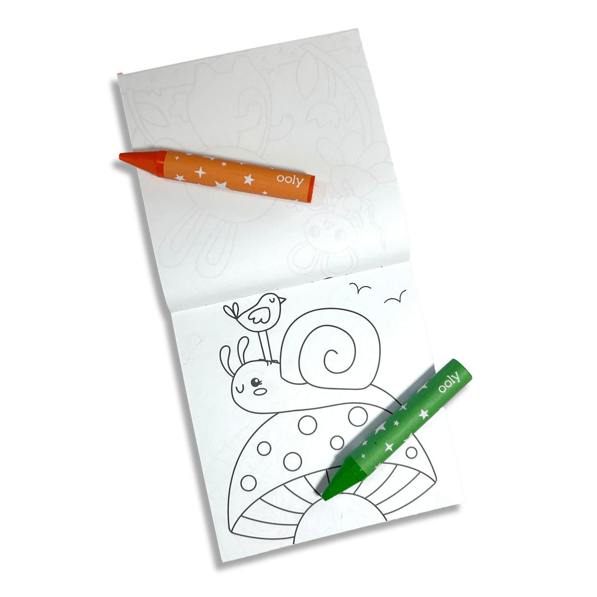 garden pals - set van kleurboek & 9 jumbo wasco's