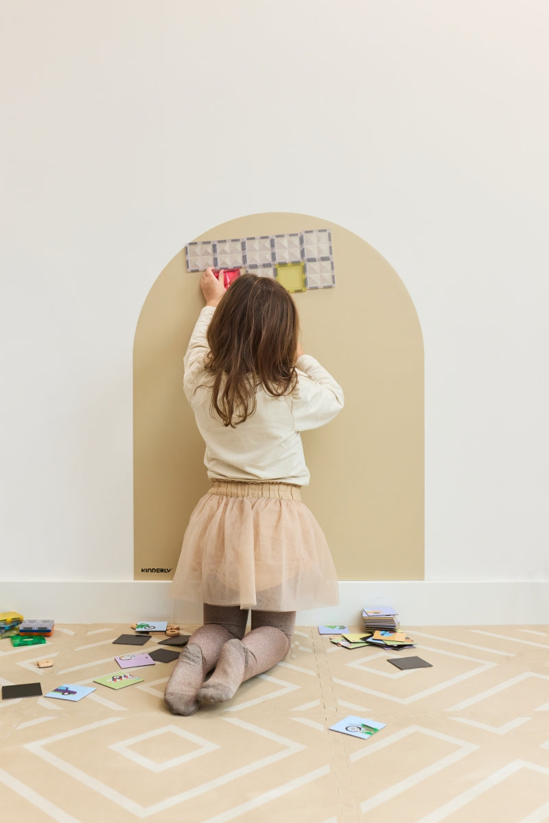 verplaatsbare magnetische muursticker - beige