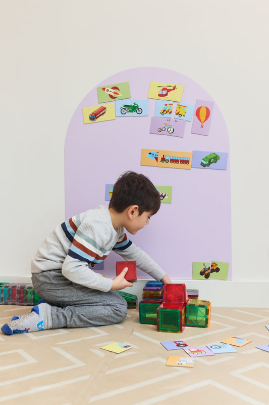 verplaatsbare magnetische muursticker - lila