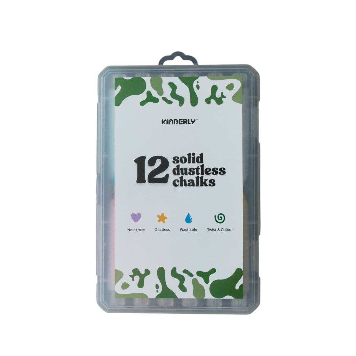 set van 12 krijtjes voor magnetische muursticker