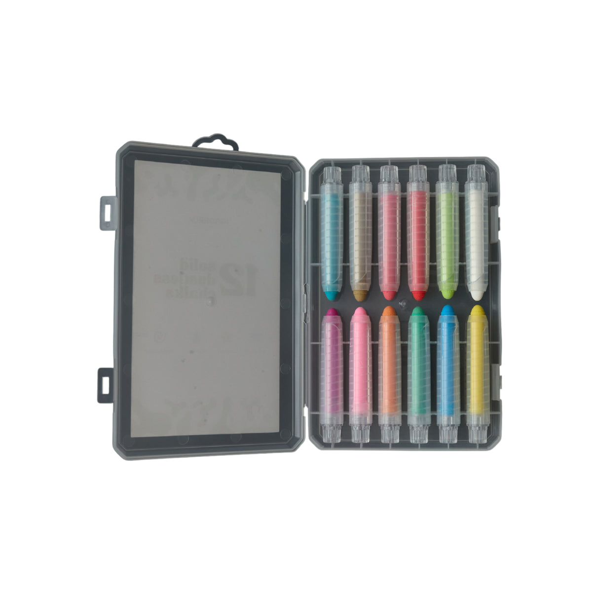 set van 12 krijtjes voor magnetische muursticker