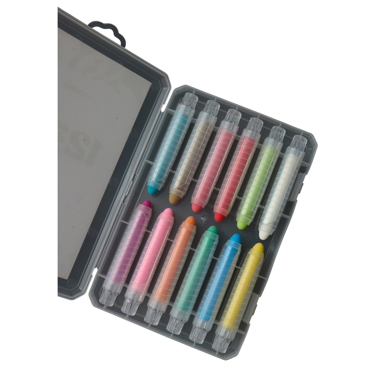 set van 12 krijtjes voor magnetische muursticker