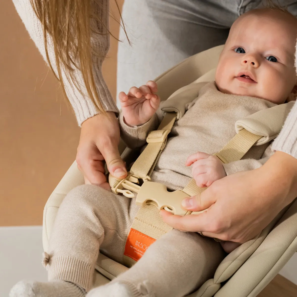 newborn seat voor kaos eetstoel - terracotta pink
