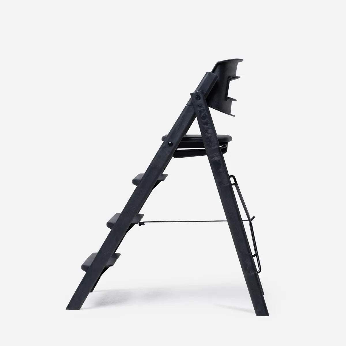 klapp eetstoel - recycled plastic - charcoal black