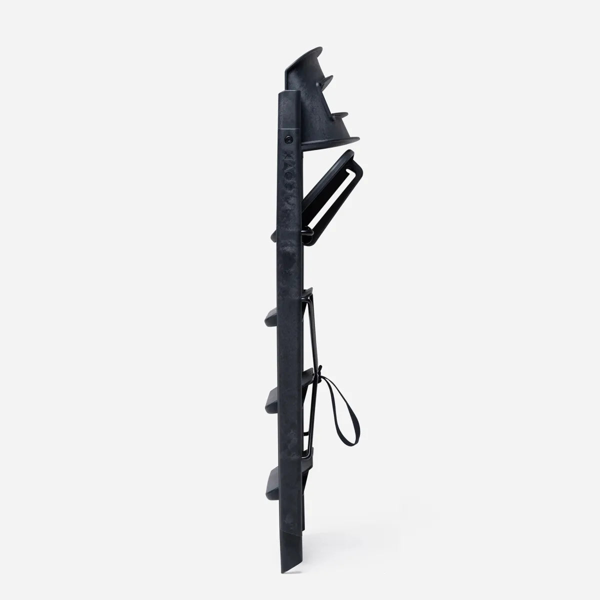 klapp eetstoel - recycled plastic - charcoal black