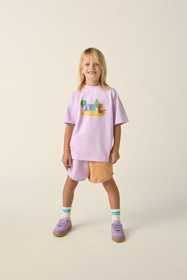 TC capsule color block short - kids