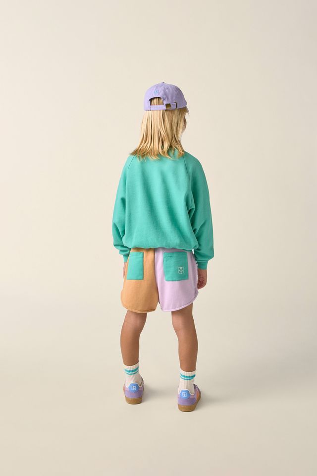 TC capsule color block short - kids