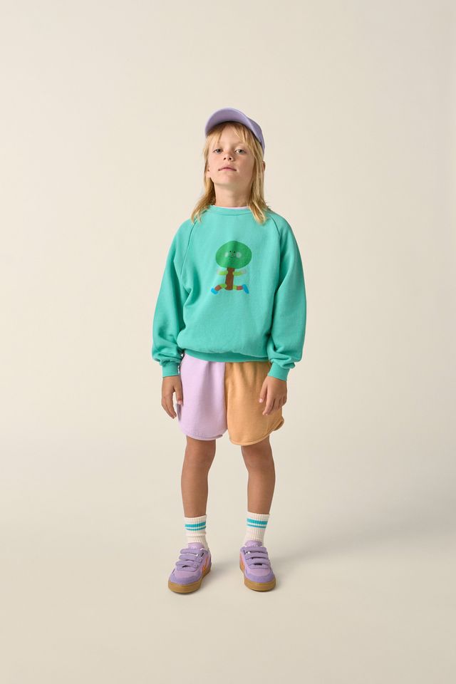 TC capsule color block short - kids