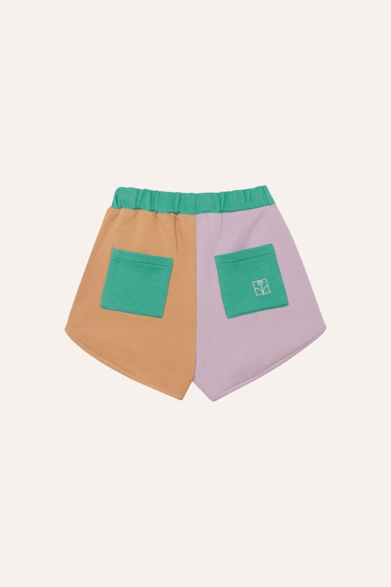 TC capsule color block short - kids
