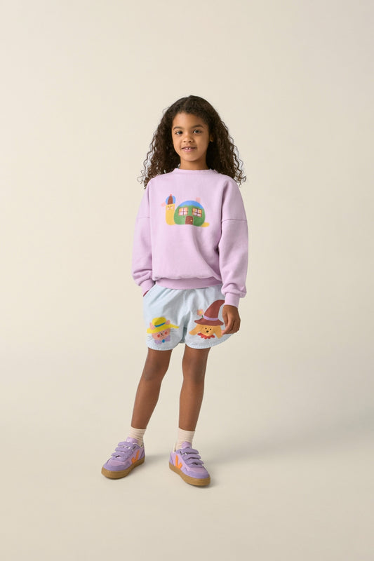 TC capsule - snail and a house sweatshirt - kids