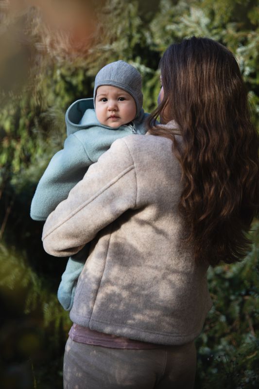 wollen overall - light blue