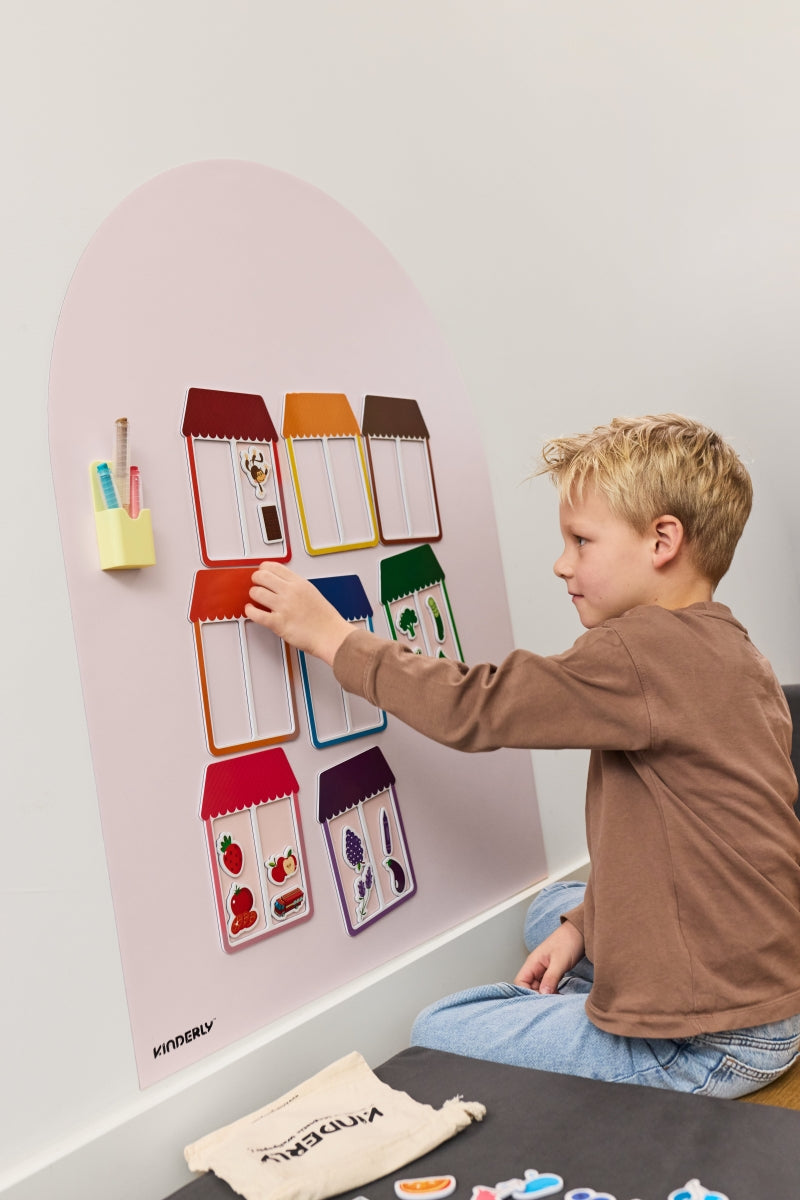 verplaatsbare magnetische muursticker -roze