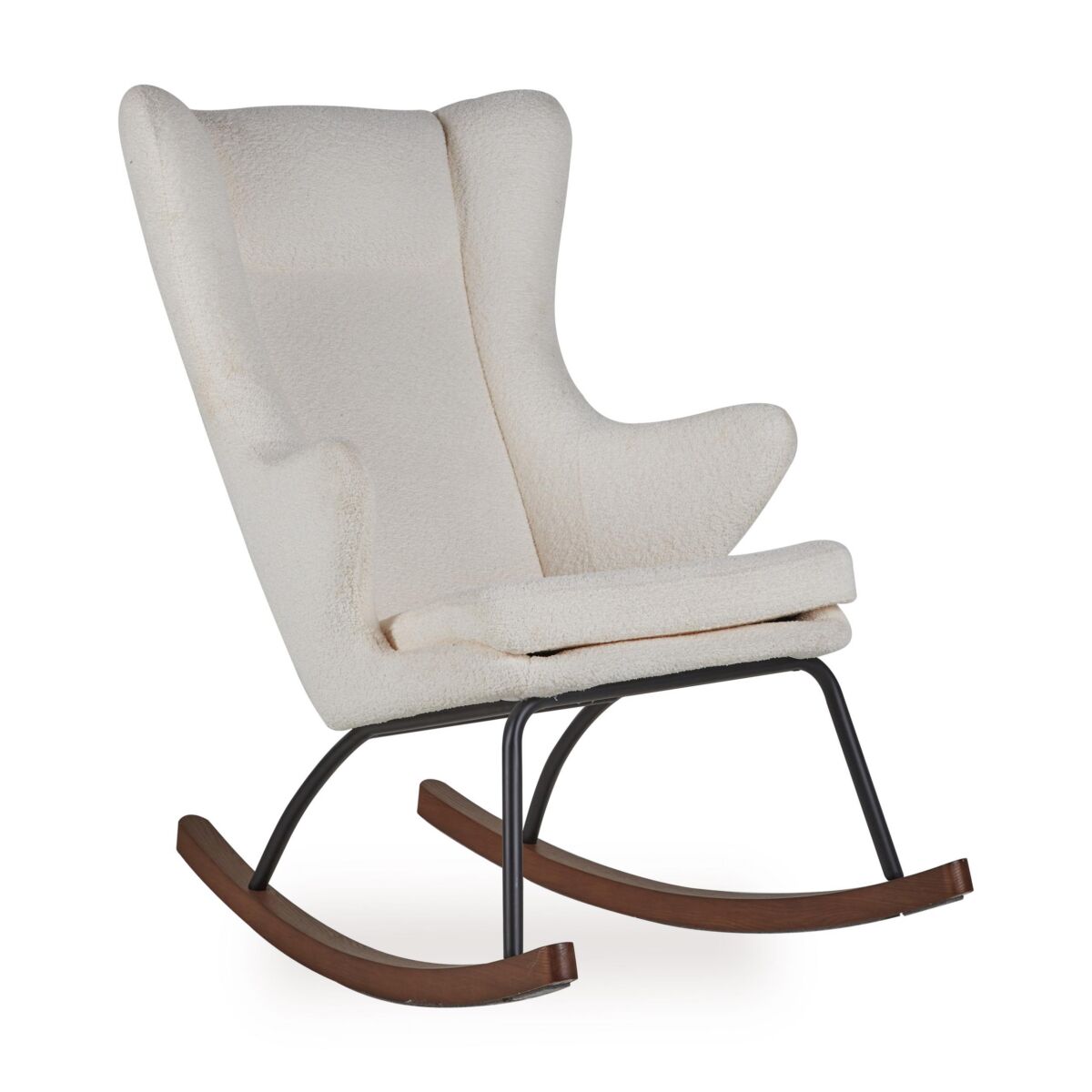 rocking adult chair de luxe - bouclé cream