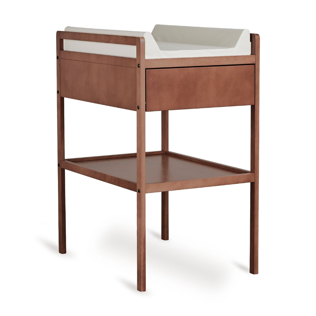 luiertafel mori met lade - walnut