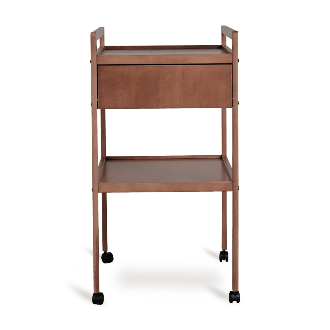 luiertafel mori met lade - walnut