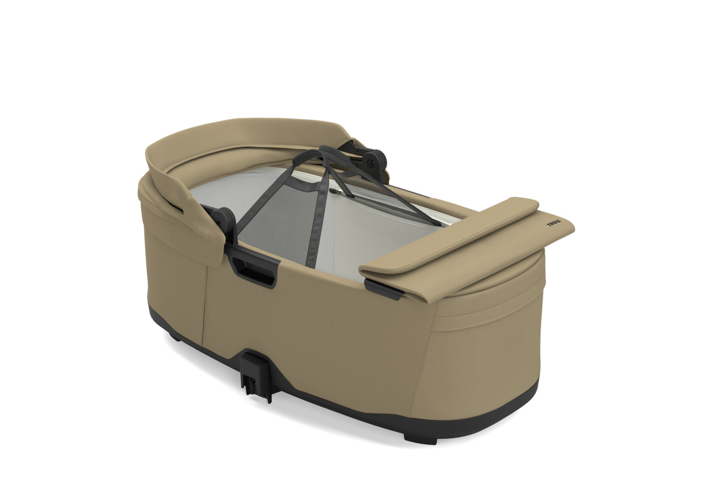 charm kinderwagen - faded kaki on black