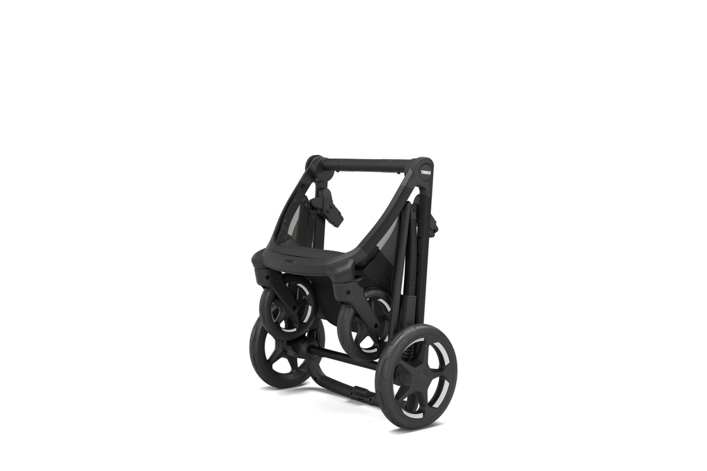 charm kinderwagen - faded kaki on black