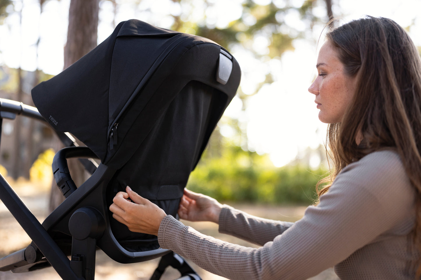 charm kinderwagen - black on black