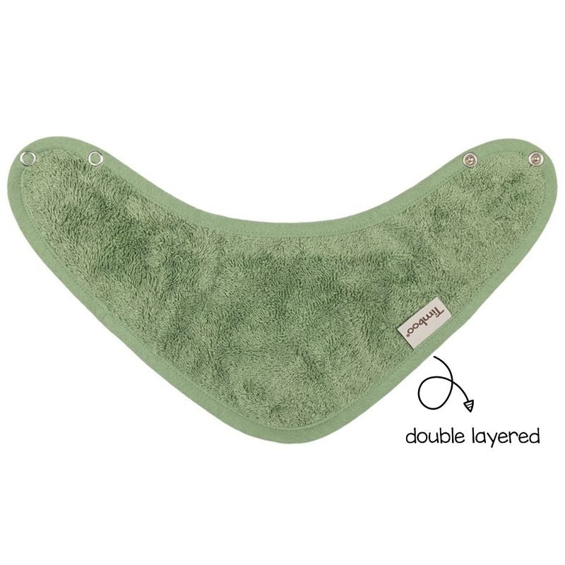 bandana slab - dubbele laag - aloe green