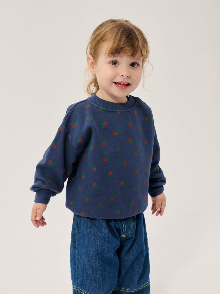stamp bloom allover sweatshirt