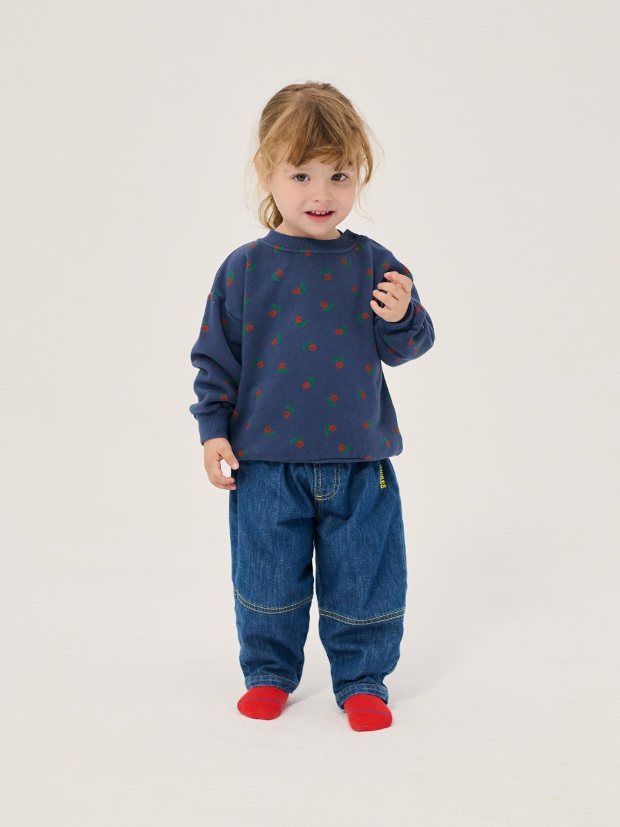 stamp bloom allover sweatshirt