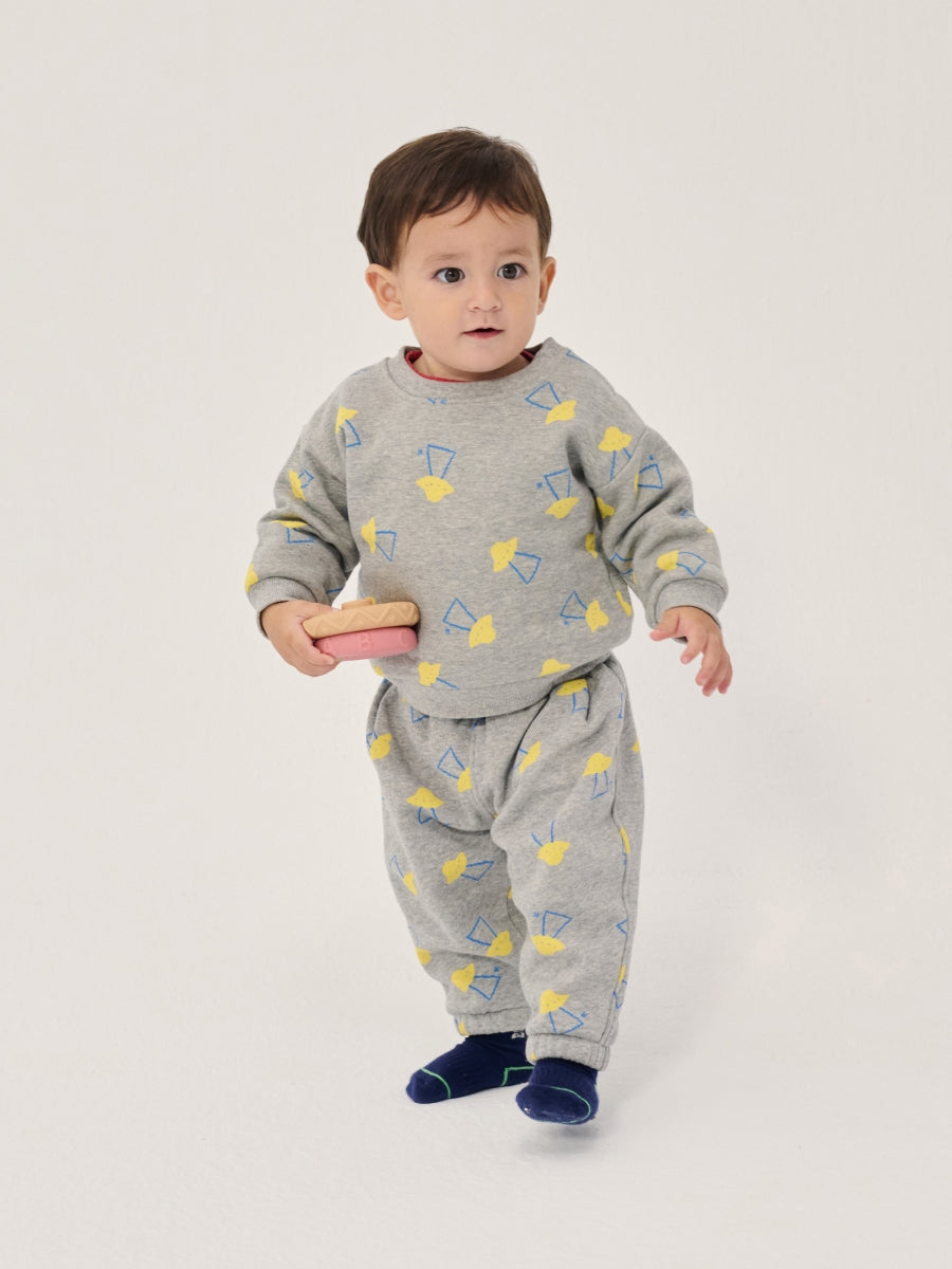 pixel abduction all over jogging pants