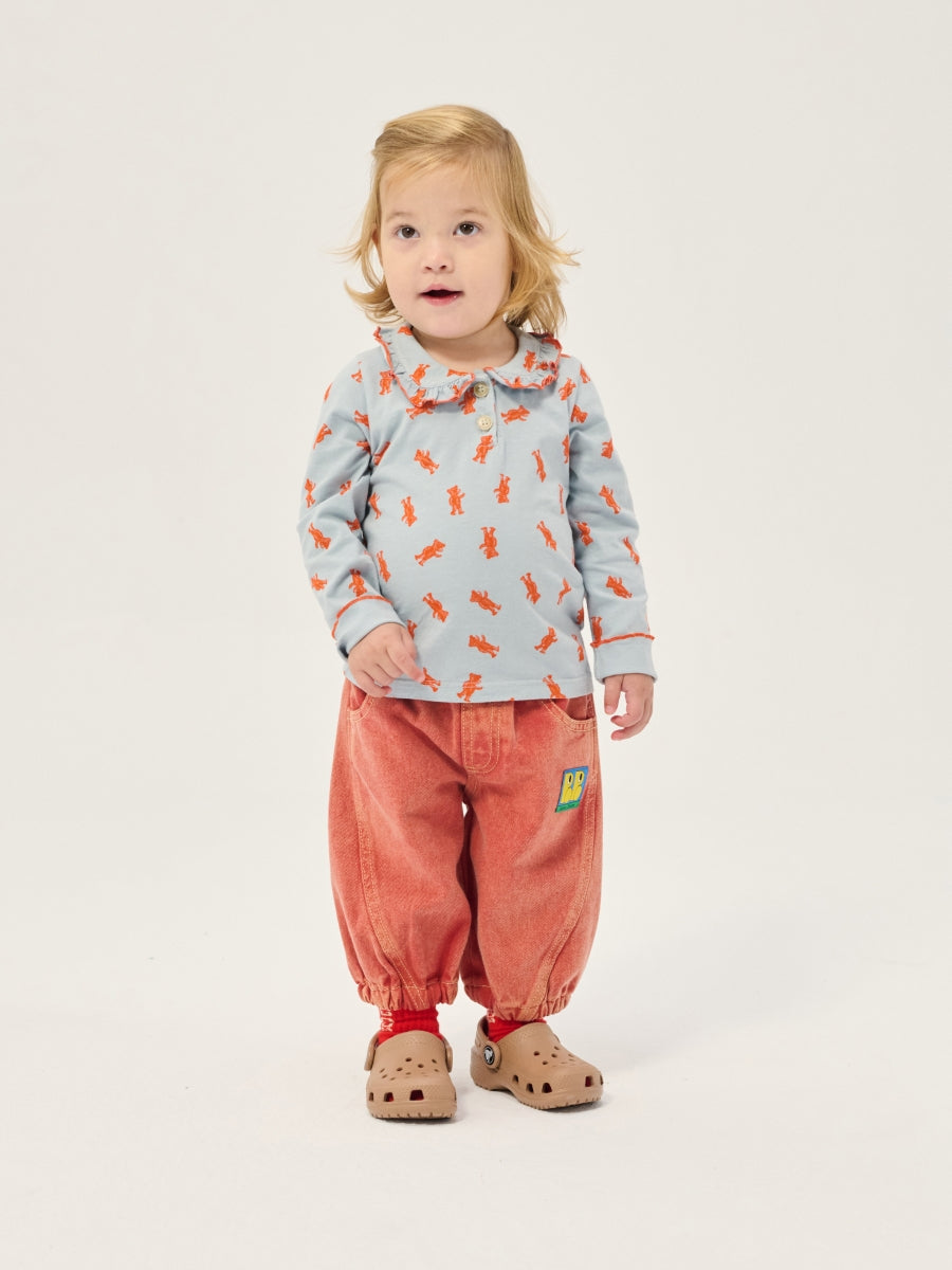 booo bo choses tag red denim pants