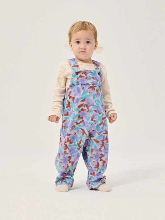 watercolor all over corduroy overall