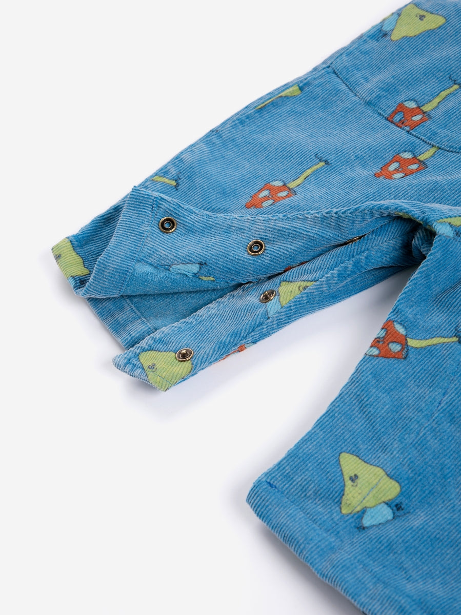 mush monster duo all over corduroy overall