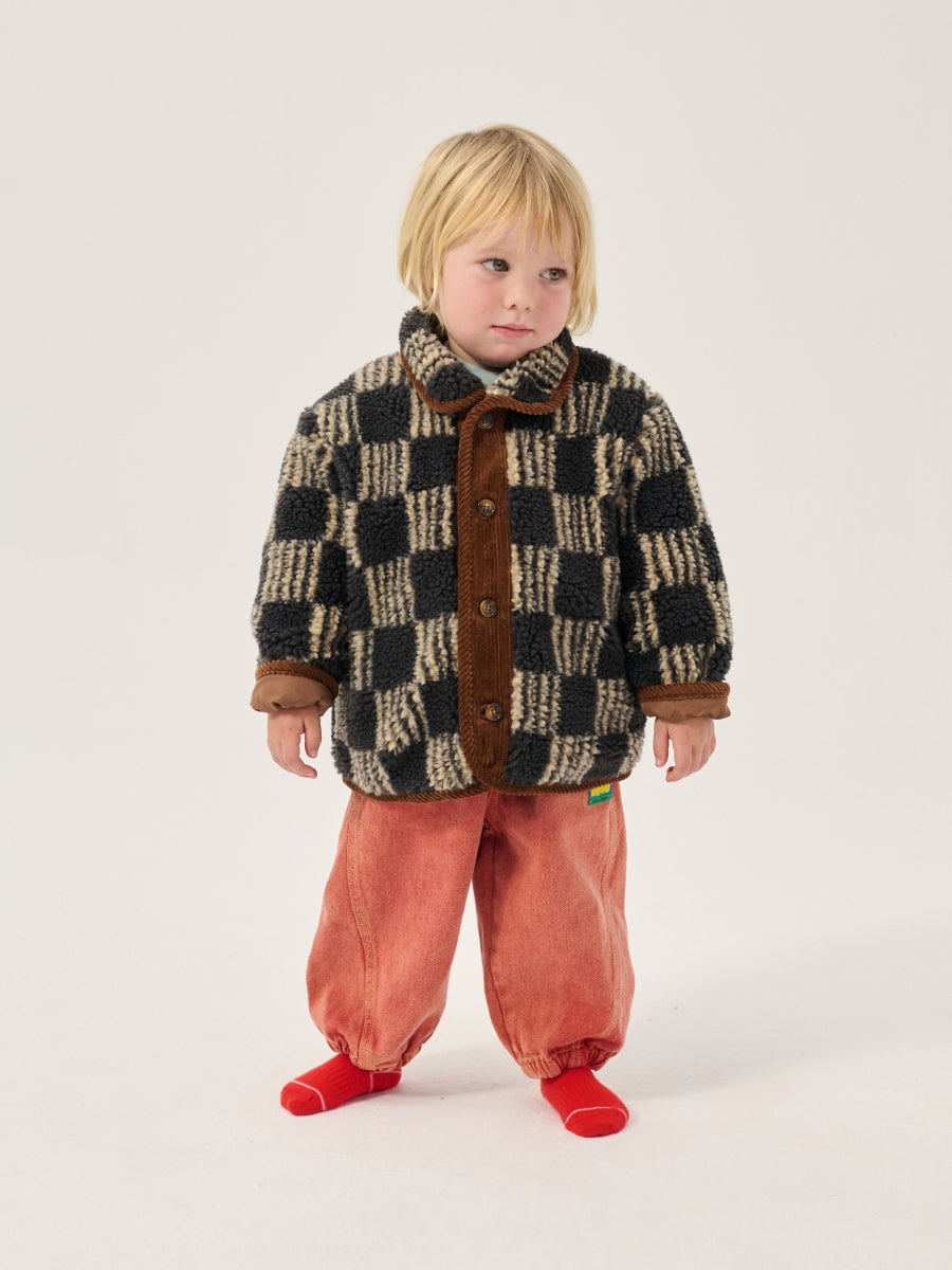 almost moiré allover sheepskin jacket