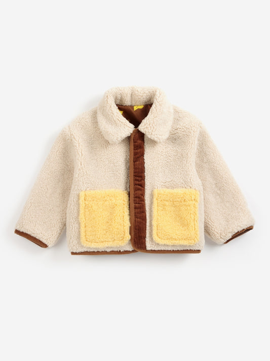 pixel abduction sheepskin reversible jacket