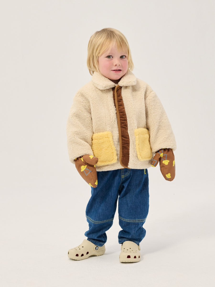pixel abduction sheepskin reversible jacket