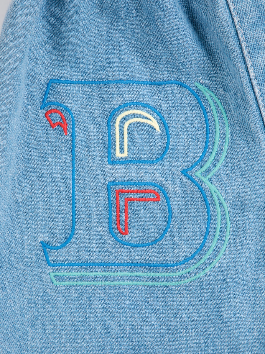 B.C. embossed denim pants