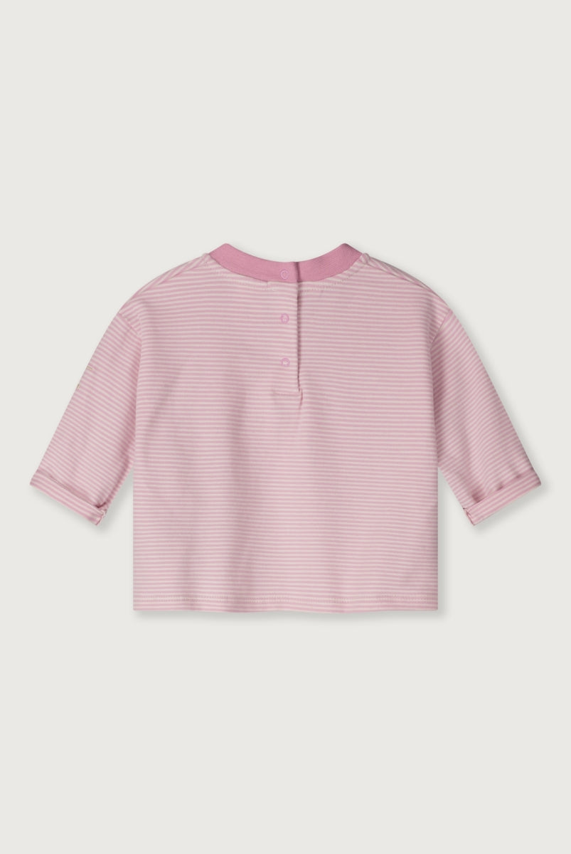 baby pocket t-shirt long sleeves - bubblegum cream