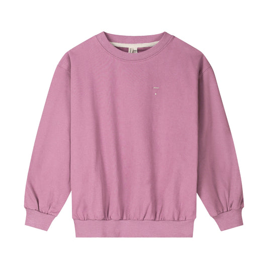 kids dropped shoulder sweater - bubblegum