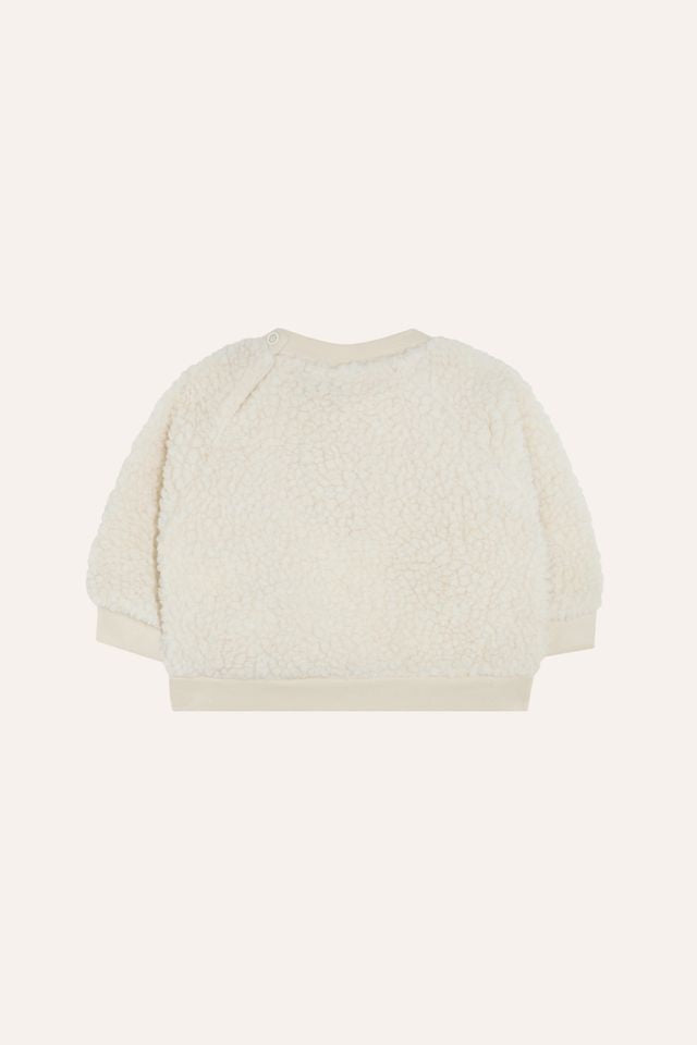 smiling face teddy sweatshirt - baby