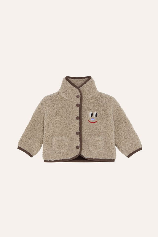 smiling face teddy jacket - baby