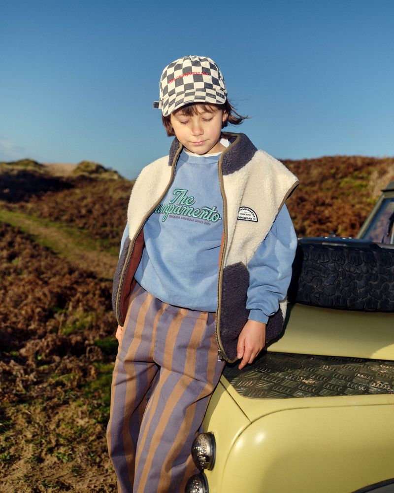 the campamento blue sweatshirt - kids
