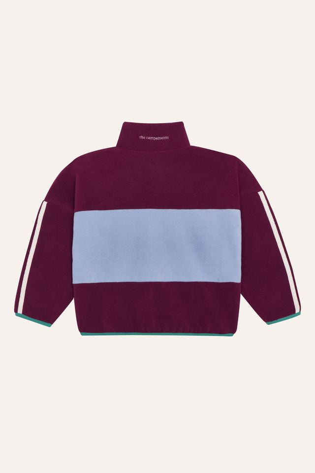 burgundy polar sweatshirt - kids