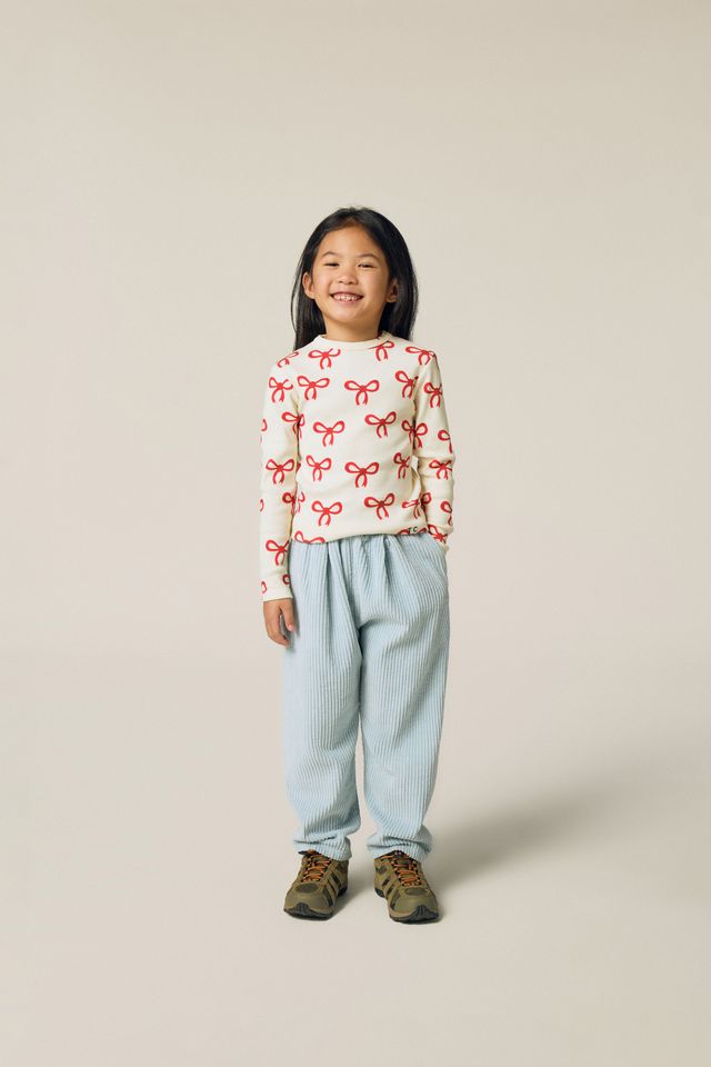 light blue corduroy trousers - kids