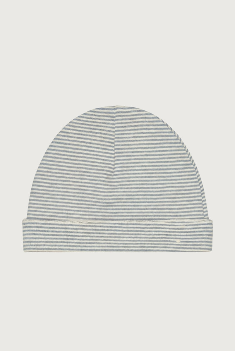 newborn beanie stone grey - cream