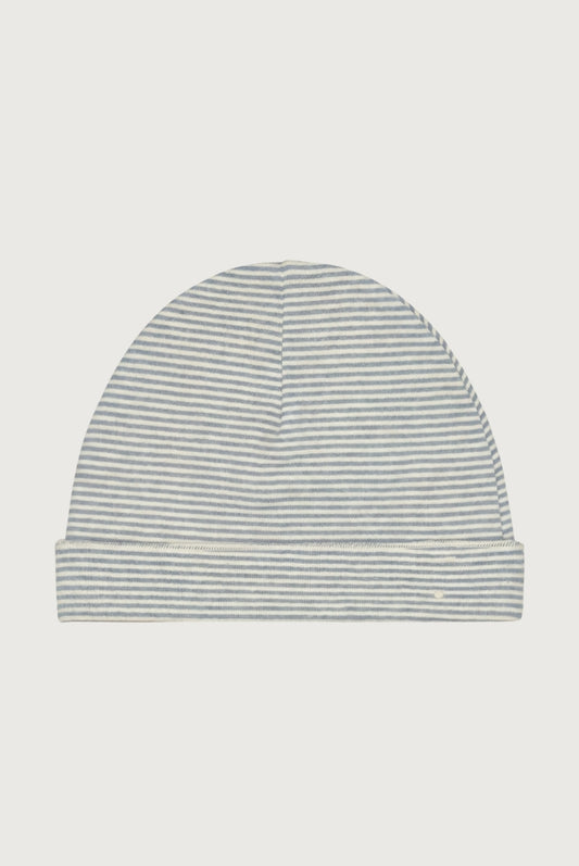 newborn beanie stone grey - cream