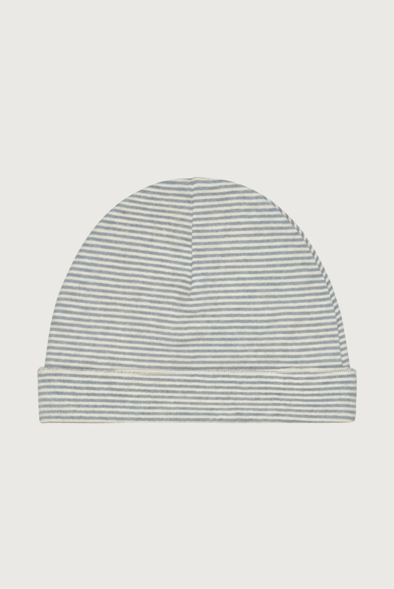 newborn beanie stone grey - cream