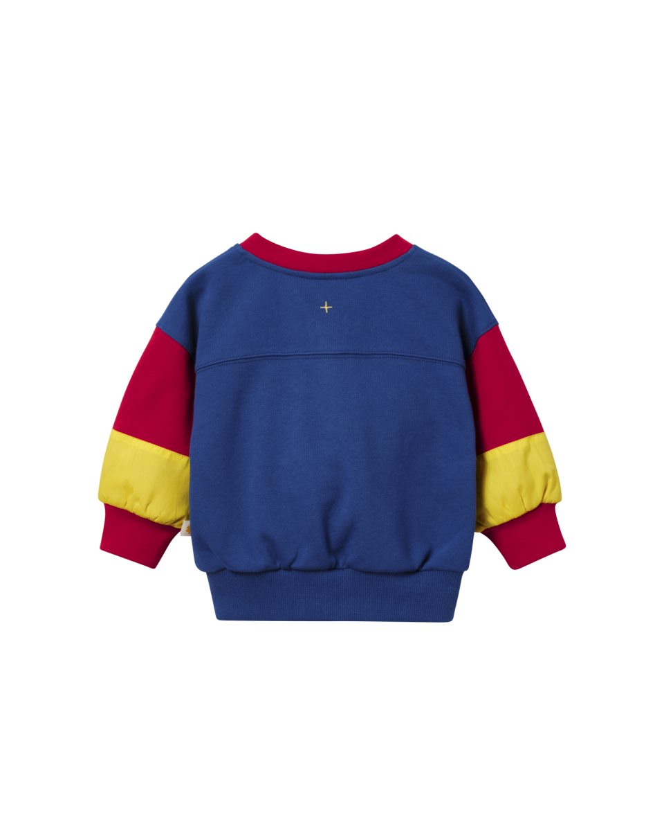 buddy badge zip sweatshirt