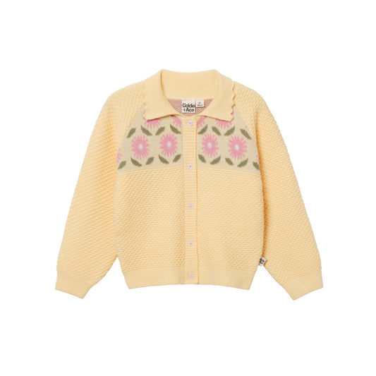 dahlia knit collar cardigan